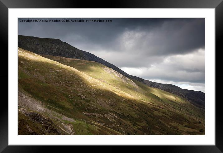  The mountains of Snowdonia Framed Mounted Print by Andrew Kearton