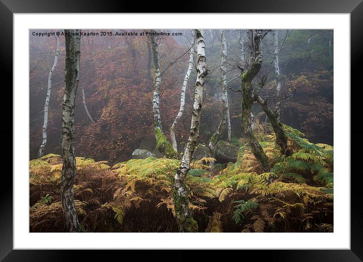  Autumn in the Peak District Framed Mounted Print by Andrew Kearton