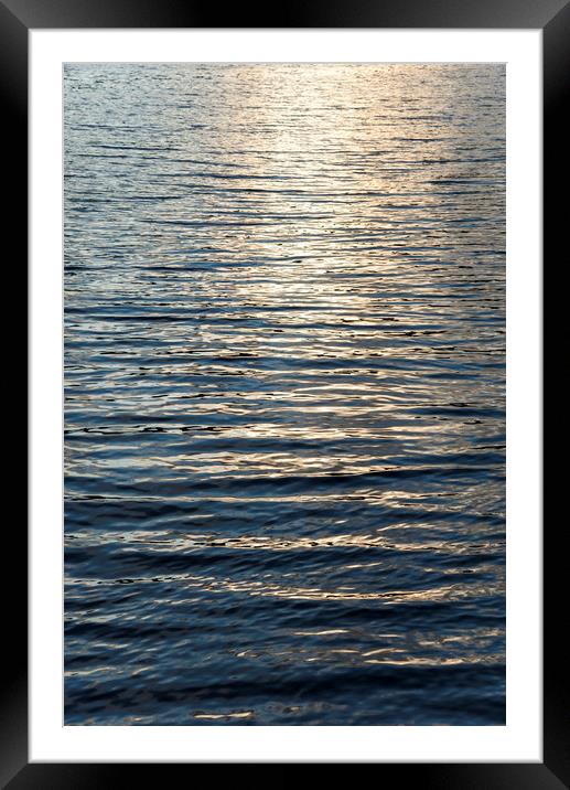 Relaxing ripples Framed Mounted Print by Andrew Kearton