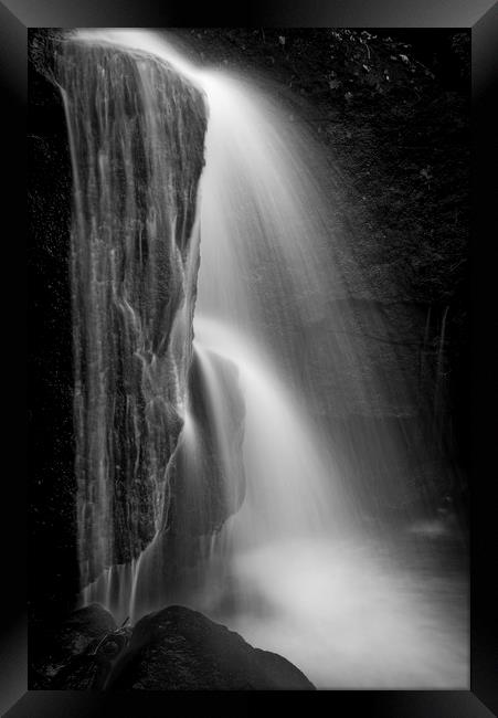 Lumsdale falls, Matlock Framed Print by Andrew Kearton