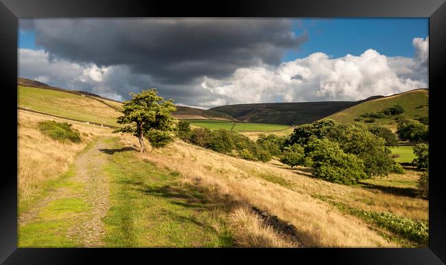 Path to the hills Framed Print by Andrew Kearton