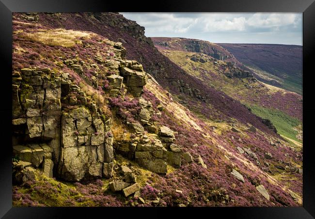 Colours of Kinder Scout Framed Print by Andrew Kearton