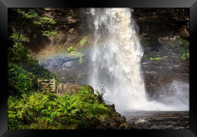 Hardraw Force, Yorkshire Dales, England Framed Print by Andrew Kearton