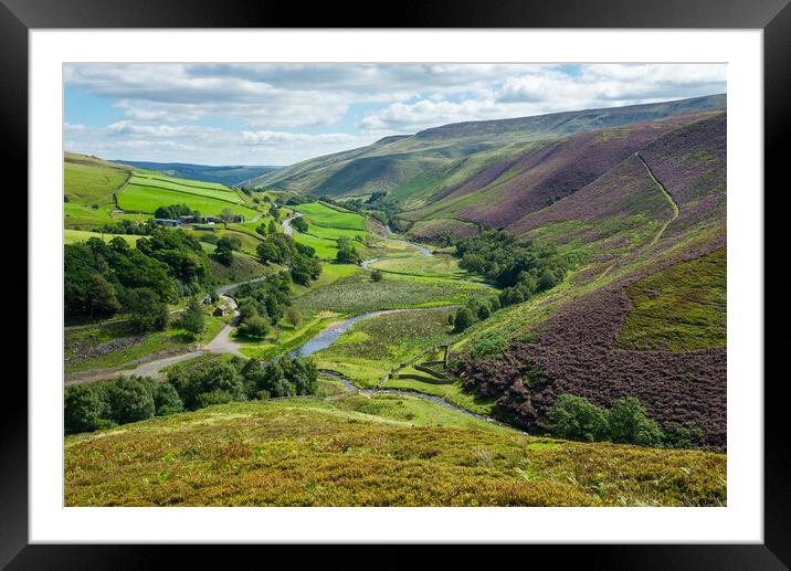 Snake Pass, Derbyshire, England Framed Mounted Print by Andrew Kearton