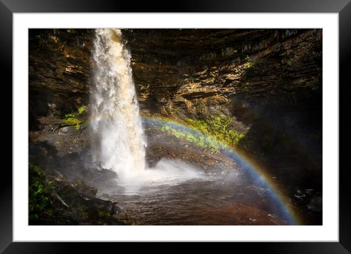 Hardraw Force, Yorkshire Dales Framed Mounted Print by Andrew Kearton