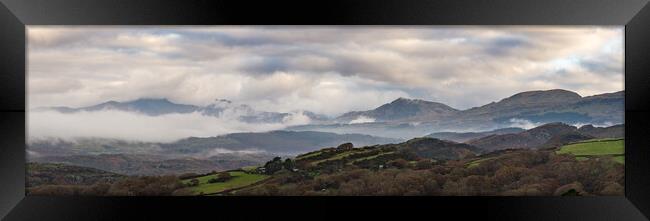 Misty morning in Snowdonia Framed Print by Andrew Kearton