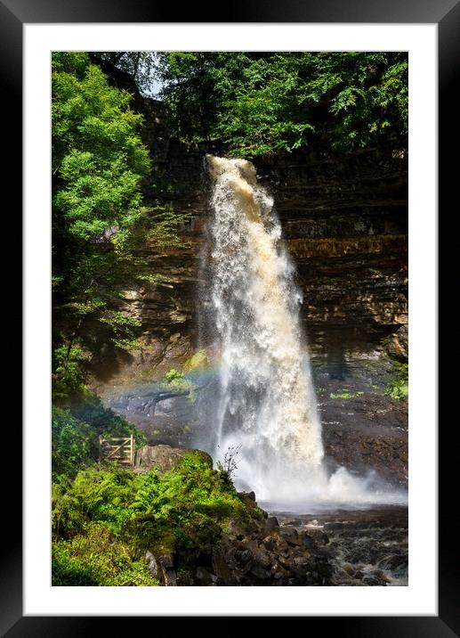 Hardraw Force, North Yorkshire Framed Mounted Print by Andrew Kearton