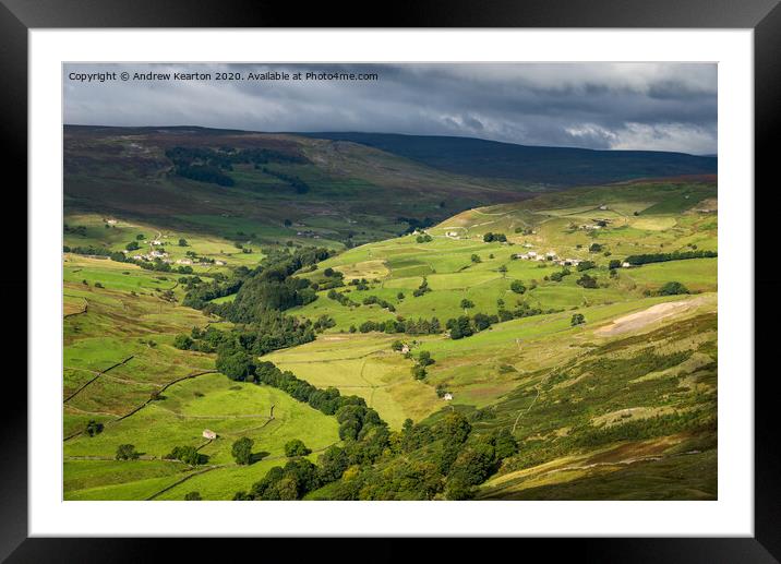 Arkengarthdale, North Yorkshire, England Framed Mounted Print by Andrew Kearton