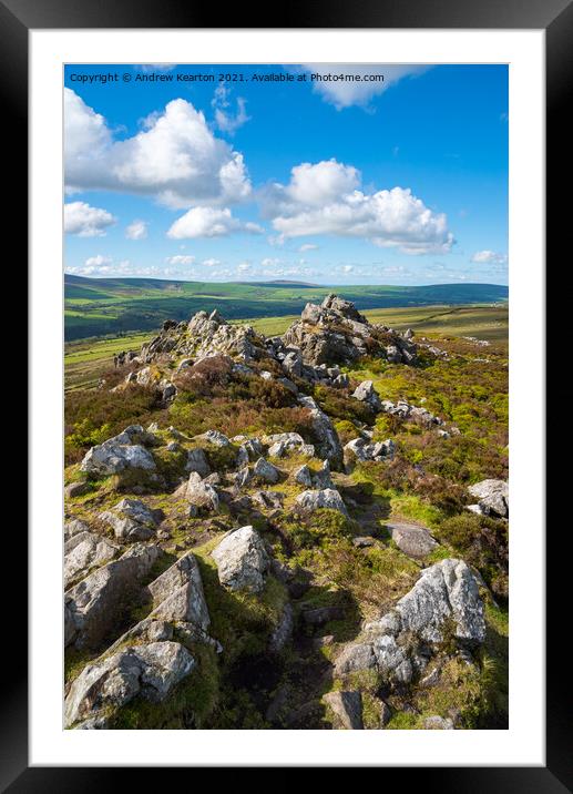 Mynydd Carningli, Newport, Pembrokeshire Framed Mounted Print by Andrew Kearton