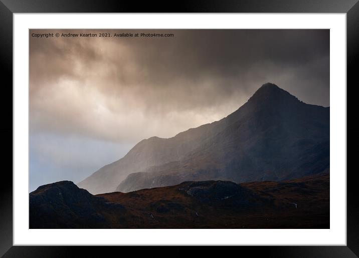 Drama in the Scottish Highlands Framed Mounted Print by Andrew Kearton