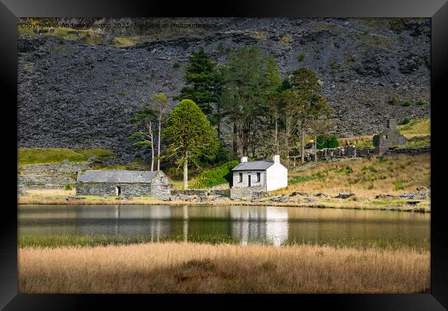 Cwmorthin quarry, Blaenau Ffestiniog, Wales Framed Print by Andrew Kearton