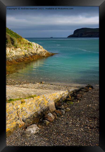 Slipway at Newport Parrog, Pembrokeshire Framed Print by Andrew Kearton