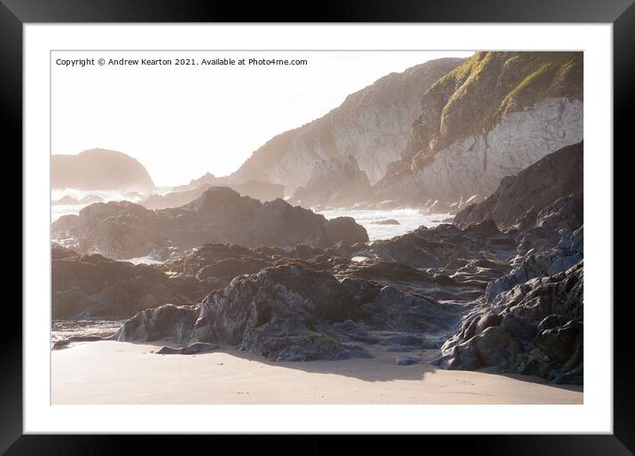 Traeth Llyfn, Abereiddy, Pembrokeshire Framed Mounted Print by Andrew Kearton