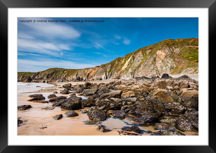 Marloes Sands, Pembrokeshire, Wales Framed Mounted Print by Andrew Kearton