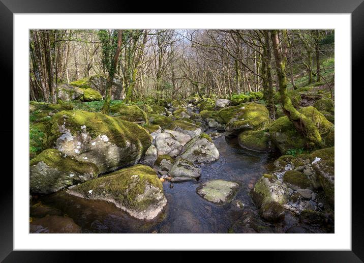 The Afon Dulyn, Tal-y-Bont, North Wales Framed Mounted Print by Andrew Kearton