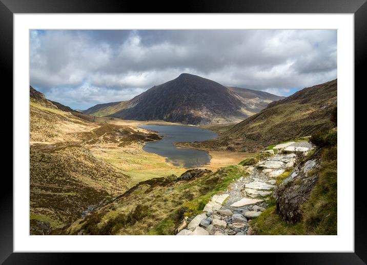Cwm Idwal, Snowdonia, North Wales Framed Mounted Print by Andrew Kearton