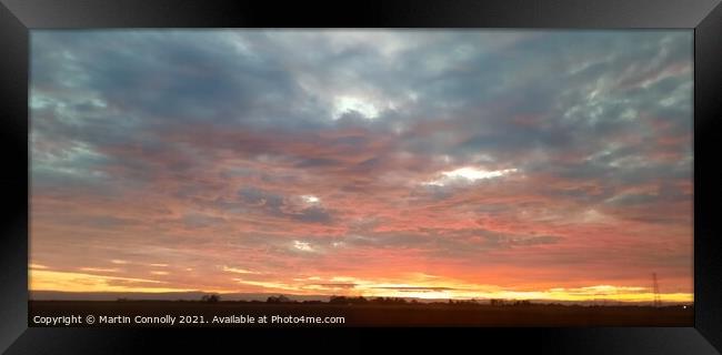 Fenland Skies Framed Print by Martin Connolly