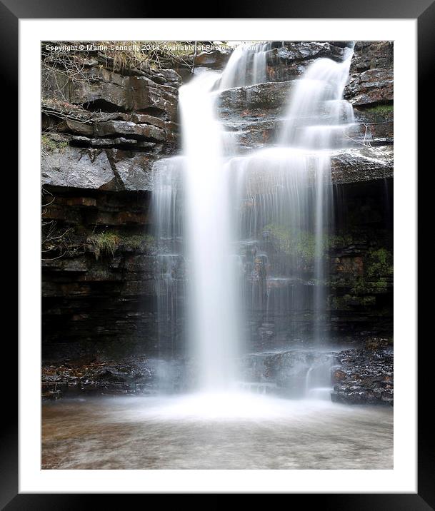  Gibson's Cave nr Bowlees in Teesdale Framed Mounted Print by Martin Connolly