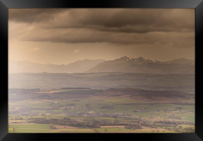 The Eden Valley in Cumbria Framed Print by John Malley