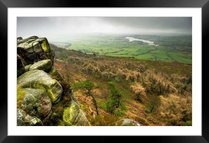 A Roaches Vista Framed Mounted Print by John Malley