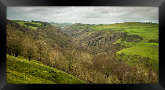 The Limestone Gorge of Dovedale Framed Print by John Malley