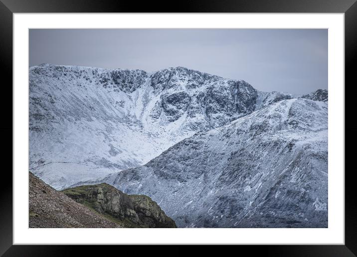 High Stile in Winter's Garb Framed Mounted Print by John Malley