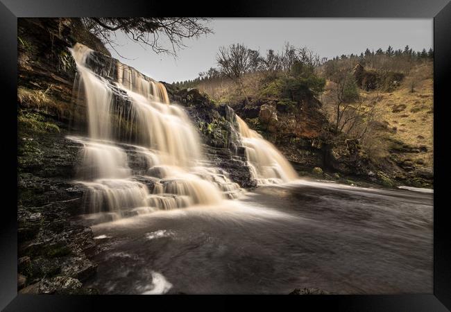 The Highest Waterfall in Northumberland Framed Print by John Malley
