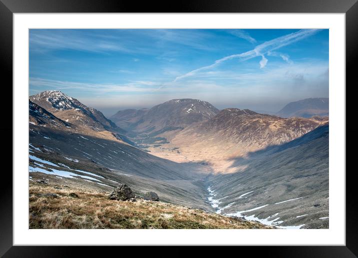 The Long Valley Framed Mounted Print by John Malley