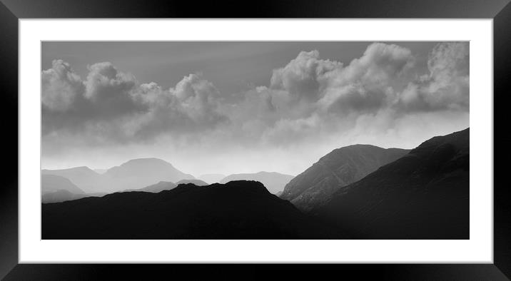 Mountain Moods Framed Mounted Print by John Malley