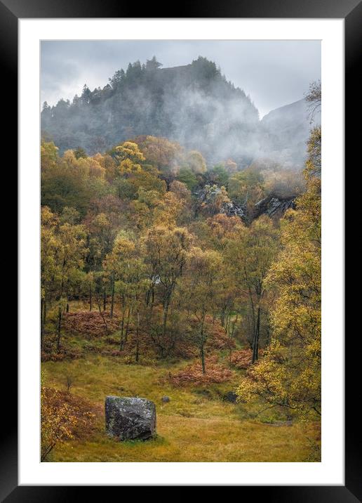 The Cube in Borrowdale Framed Mounted Print by John Malley