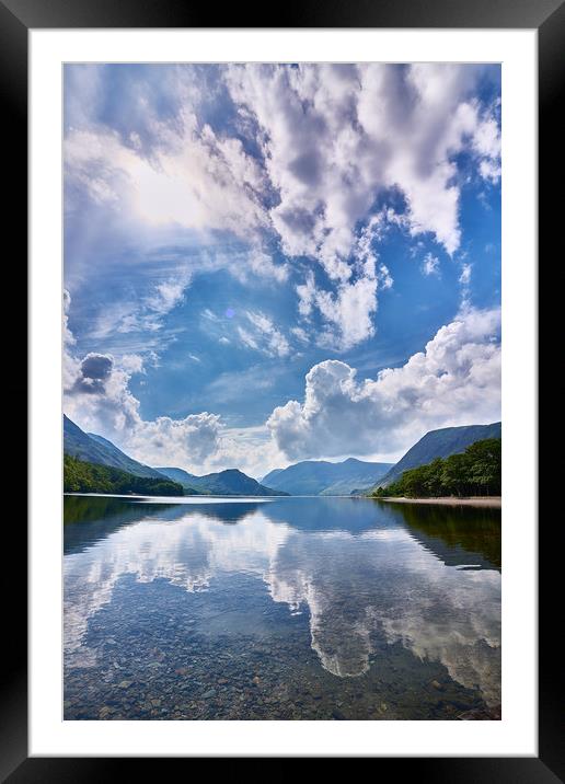 Crummock Blues Framed Mounted Print by John Malley