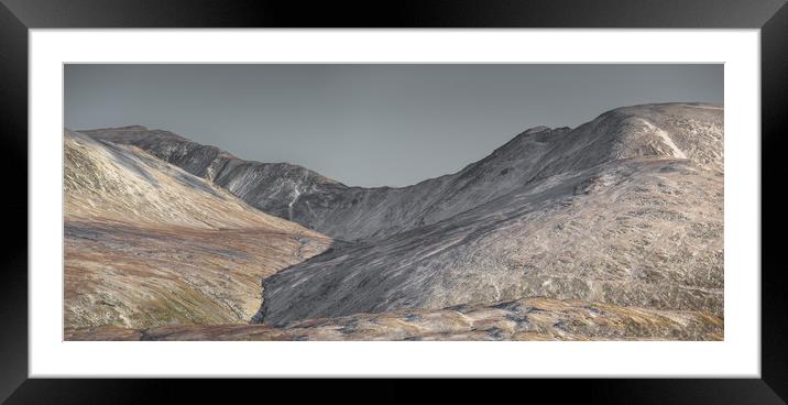 Fairfield and St Sunday's Crag Framed Mounted Print by John Malley