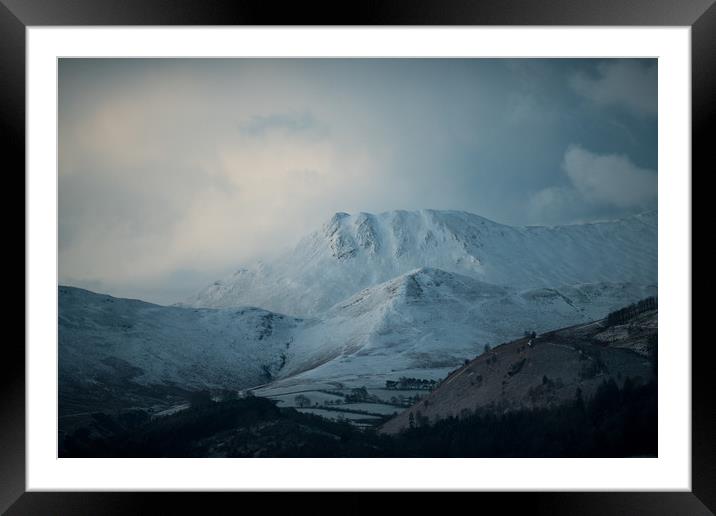 Morning Light on Causey Pike Framed Mounted Print by John Malley