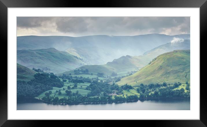 Sandwick on Ullswater Framed Mounted Print by John Malley