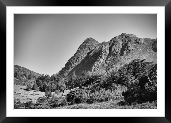 The Langdale Pikes Framed Mounted Print by John Malley