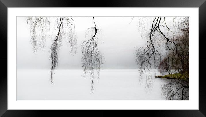 Derwentwater Fringes Framed Mounted Print by John Malley