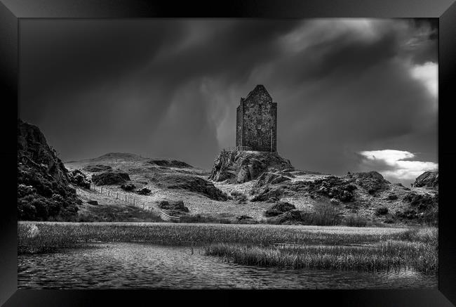 Smailholm Castle Framed Print by John Malley