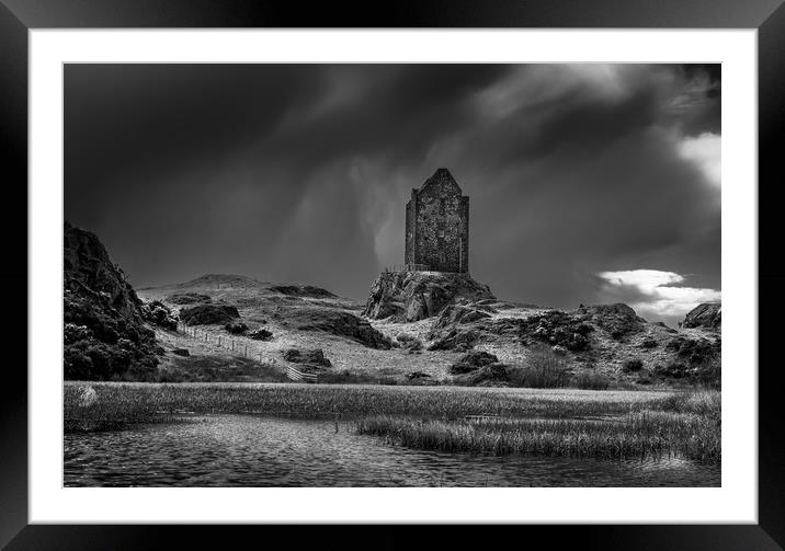 Smailholm Castle Framed Mounted Print by John Malley
