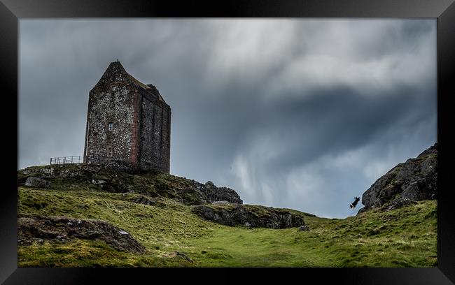 Smailholm Tower Framed Print by John Malley