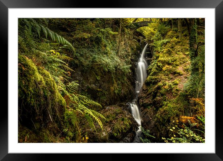 Aira Force Waterfall Framed Mounted Print by John Malley