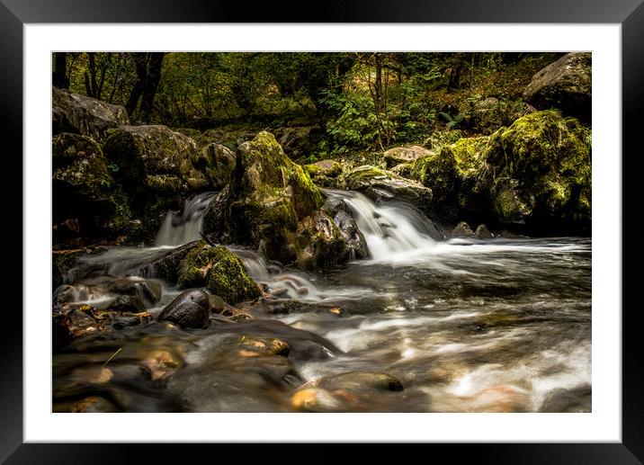 The River Flows Framed Mounted Print by John Malley