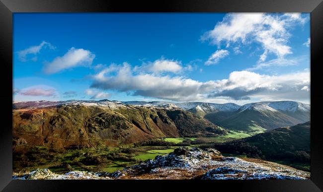 Patterdale from Aniston Crag Framed Print by John Malley