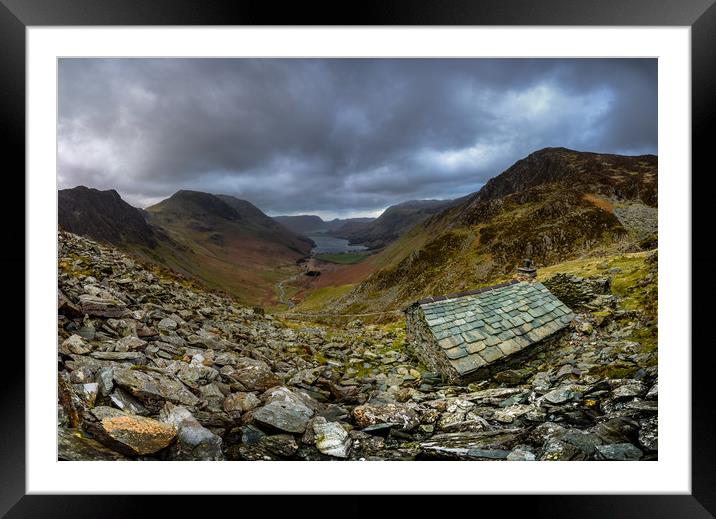 The Warnscale Bothy Framed Mounted Print by John Malley