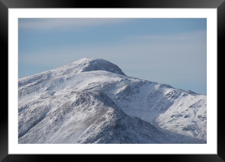 Winter Fells of the Lakes Framed Mounted Print by John Malley