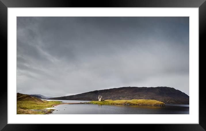 Ardvreck Castle Assynt Framed Mounted Print by John Malley
