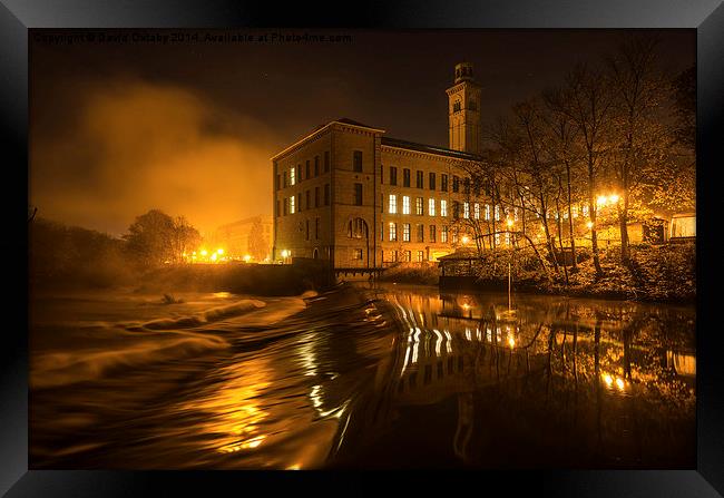 Salts Mill in Saltaire Yorkshire  Framed Print by David Oxtaby  ARPS
