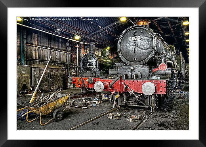  5029 at Grosmont Framed Mounted Print by David Oxtaby  ARPS