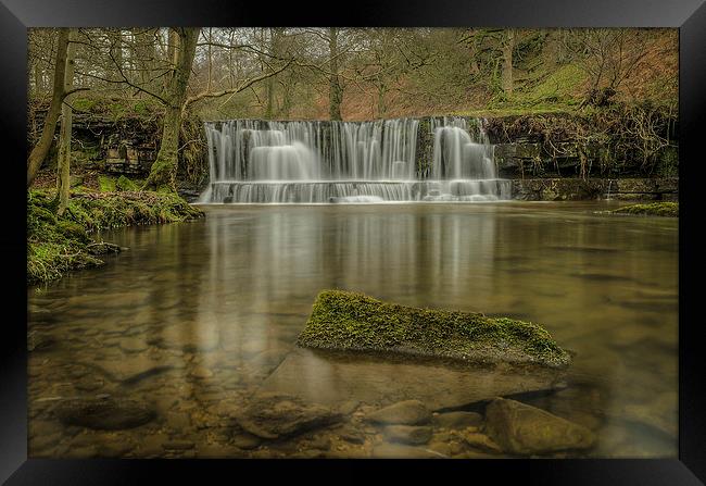  Scar House Waterfalls Framed Print by David Oxtaby  ARPS