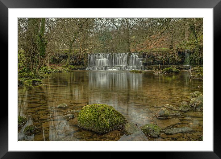  Scar House Waterfalls Framed Mounted Print by David Oxtaby  ARPS