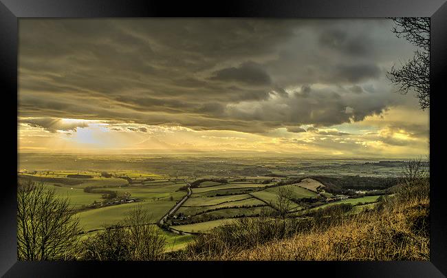  Sutton Bank at Dusk Framed Print by David Oxtaby  ARPS